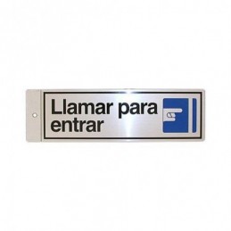 SILUETA ALUMINIO LLAMAR...