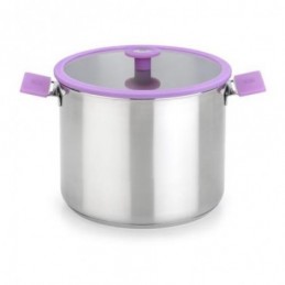 OLLA CON TAPA CRISTAL STEEL...