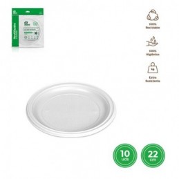 PLATO LLANO REDONDO BLANCO...