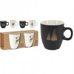 SET 2 TAZAS CERAMICA 150ML...
