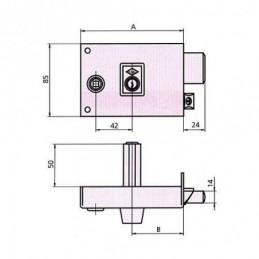 CERRADURA REVERSIBLE 1125BR...
