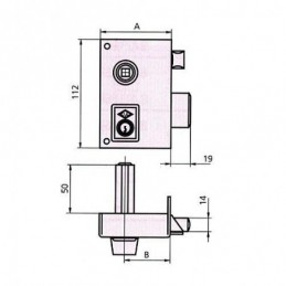 CERRADURA SOBREPONER 156B...